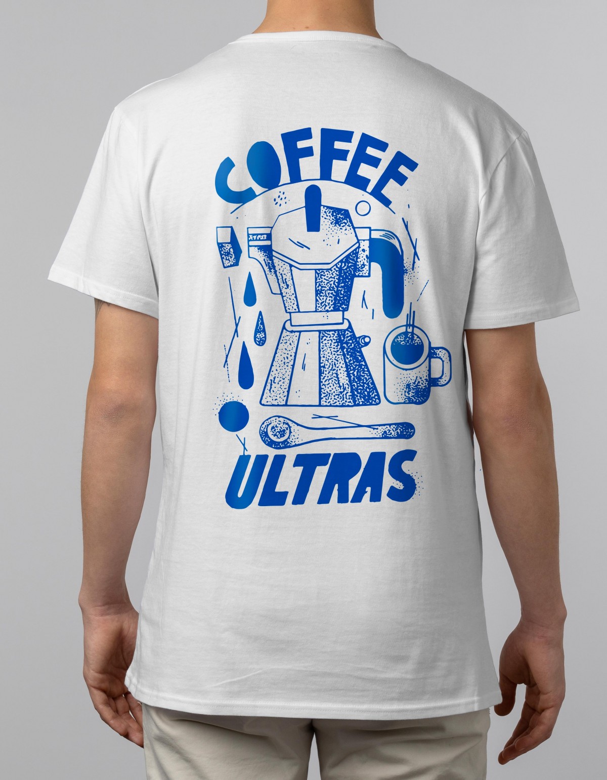 Martin Krusche - T-Shirt White »Coffee Ultras«