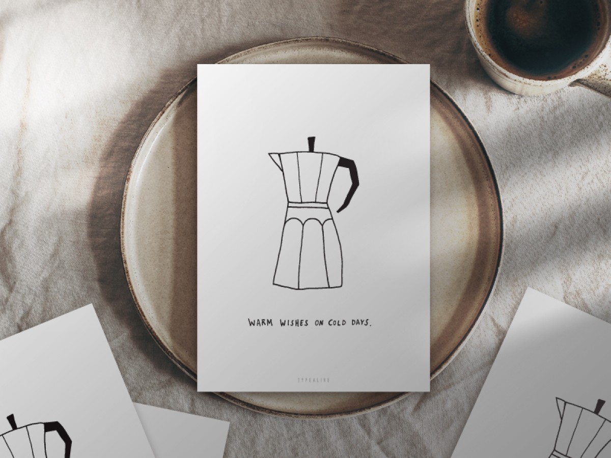 typealive / Weihnachtskarten 4er Set / Cold Days