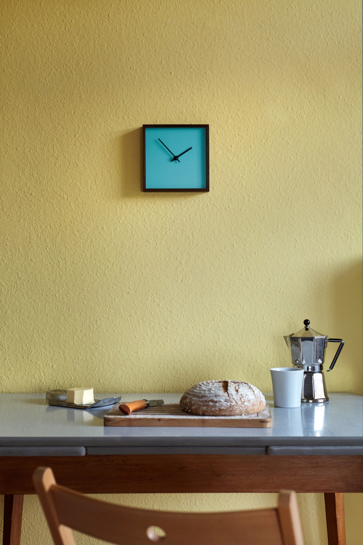 the square - türkis | Constantin Lindner | Wanduhr Standuhr Uhr