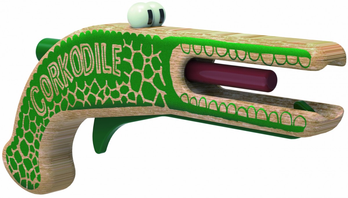 Corkodile, Korkenpistole als Krokodil - von Neue Freunde