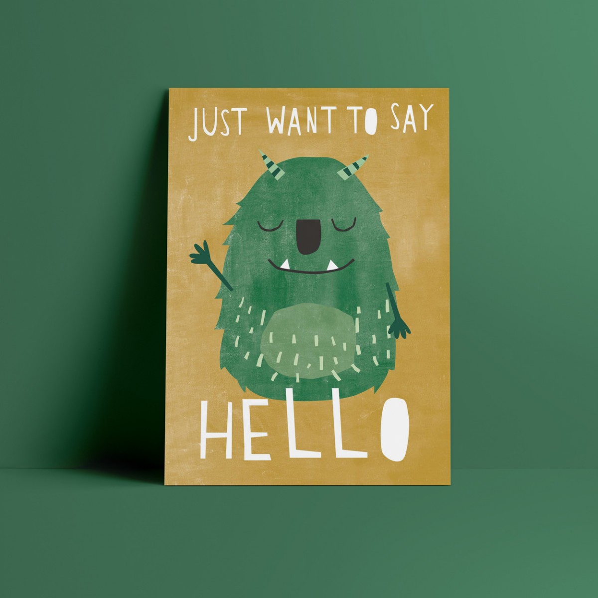 Designfräulein // Postkarte // Hello Monster