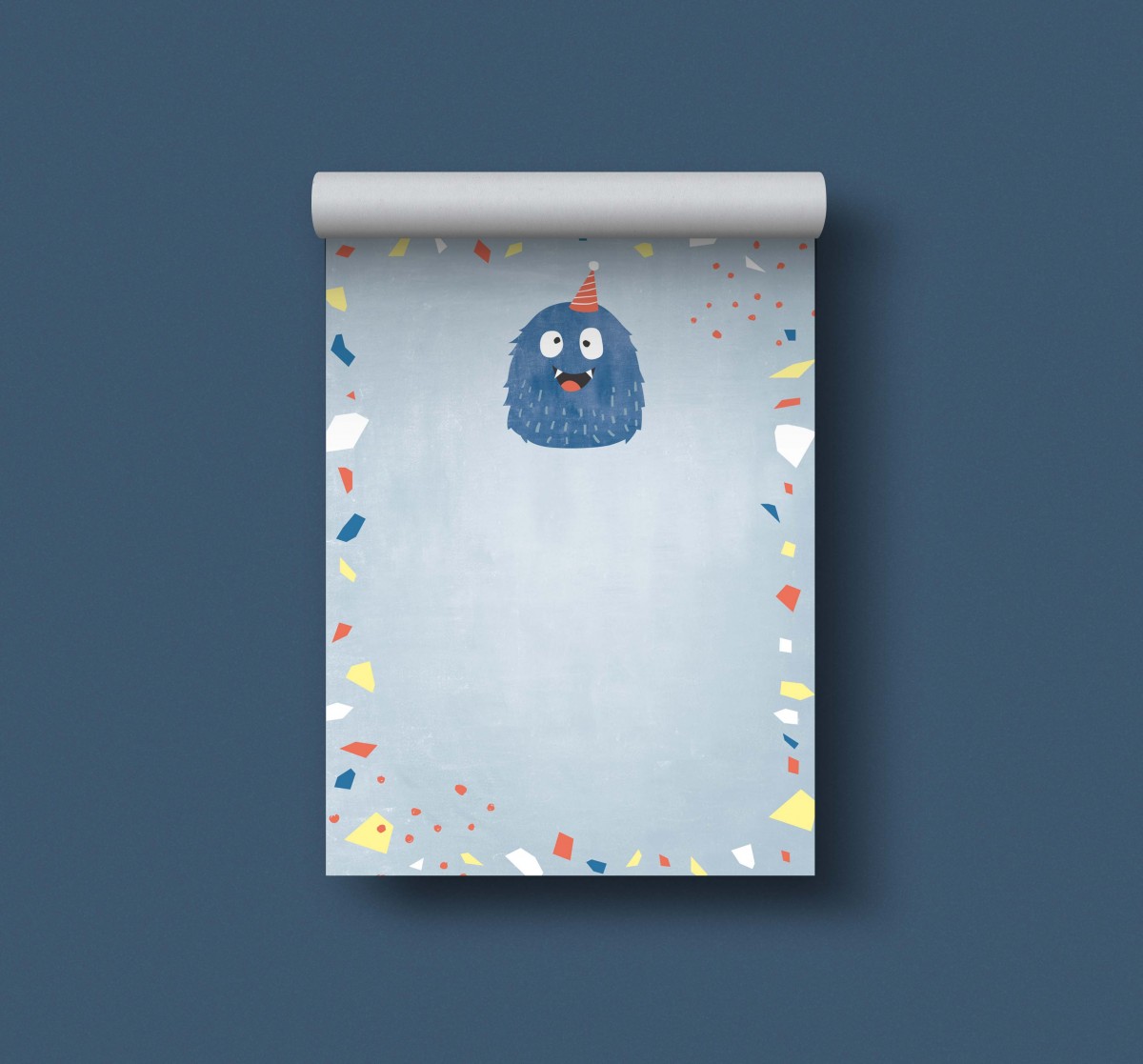 Designfräulein // Notizblock DIN A6 // Monster blau