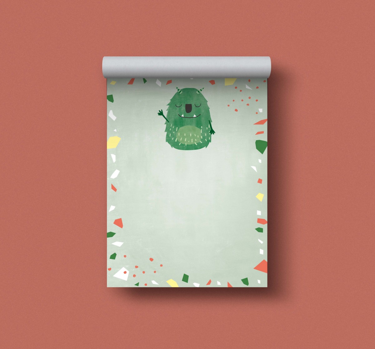 Designfräulein // Notizblock DIN A6 // Monster grün