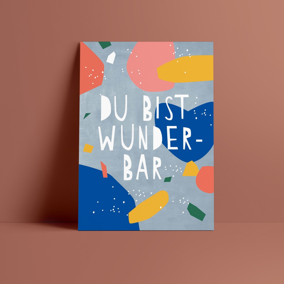 Designfräulein // Postkarte // Du bist wunderbar