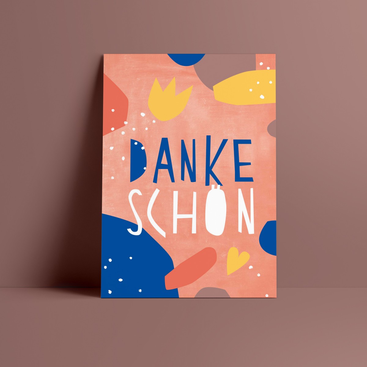 Designfräulein // Postkarte // Dankeschön