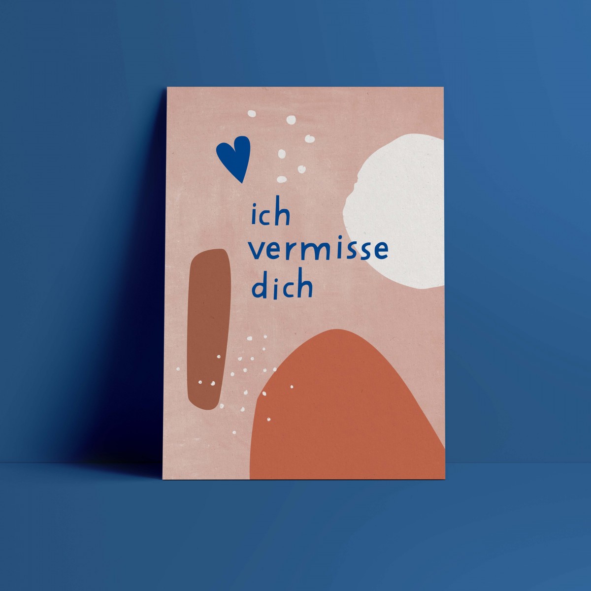 Designfräulein // Postkarte // ich vermisse dich