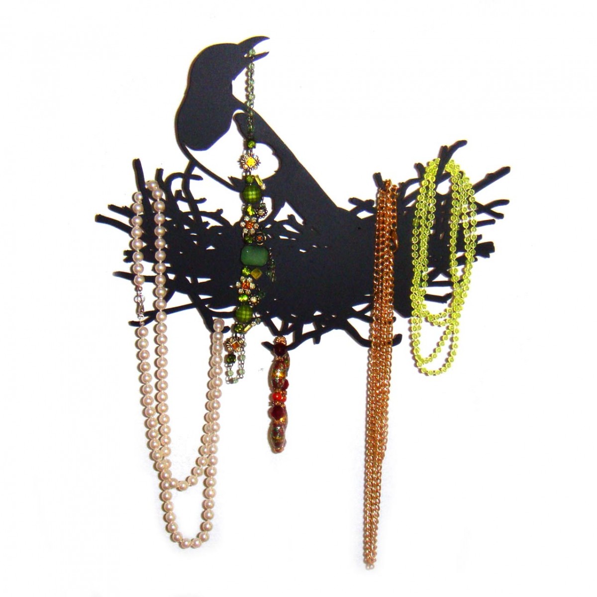 Diebische Elster, Schmuckgarderobe, Schmuckhalter, Nest - von Neue Freunde