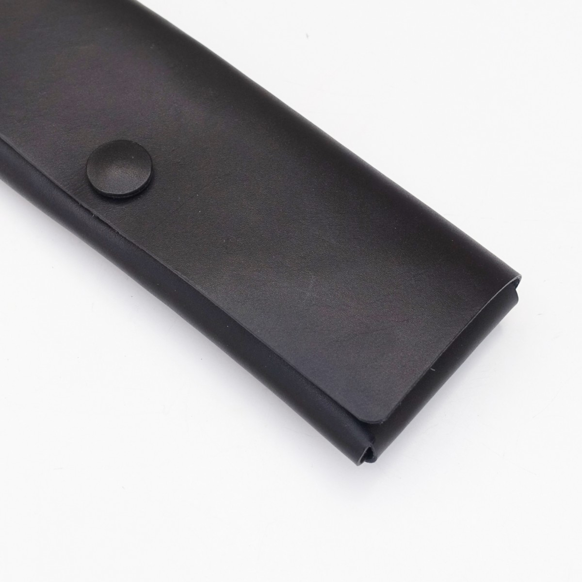 EINFACHDESIGN Stiftemäppchen, Lederetui, Mäppchen, kleine Ledertasche aus vegetabil gegerbtem Leder, schwarz