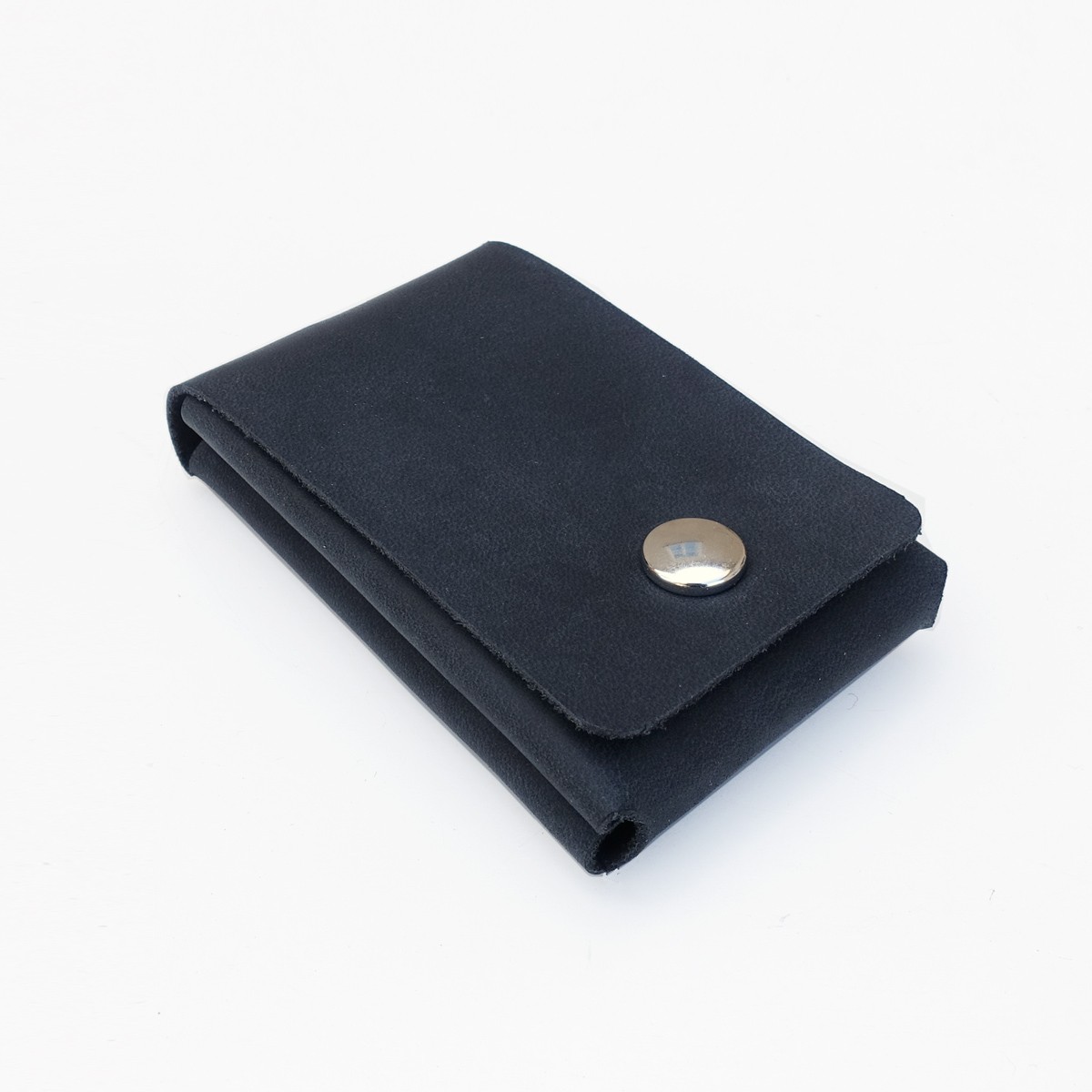 Einfachdesign, Slimwallet, schwarz Minigeldbeutel, Geldbeutel, Leder