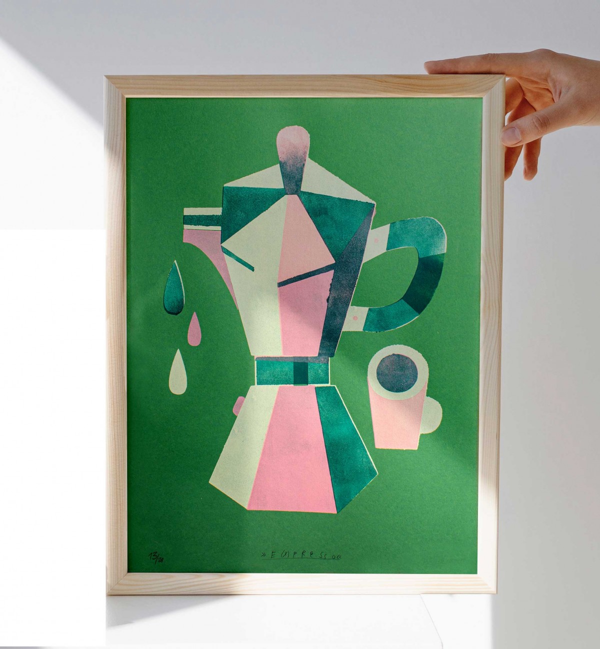 Martin Krusche - Schablondendruck »Expresso« DINA3