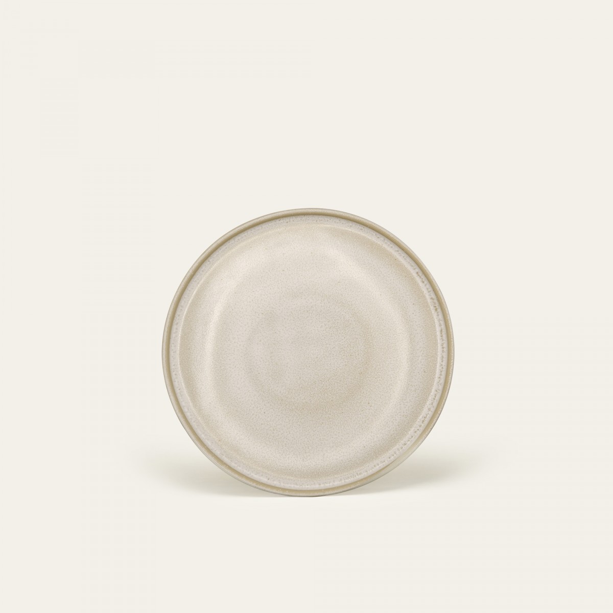 Handgemachter Steingut Teller Eelina klein - Cappuccino Beige - EDDA stoneware