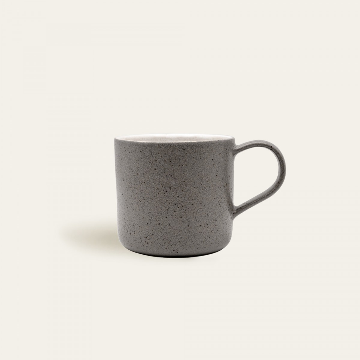 Handgemachte Steingut Tasse Ddoria - Granit Grau - EDDA stoneware
