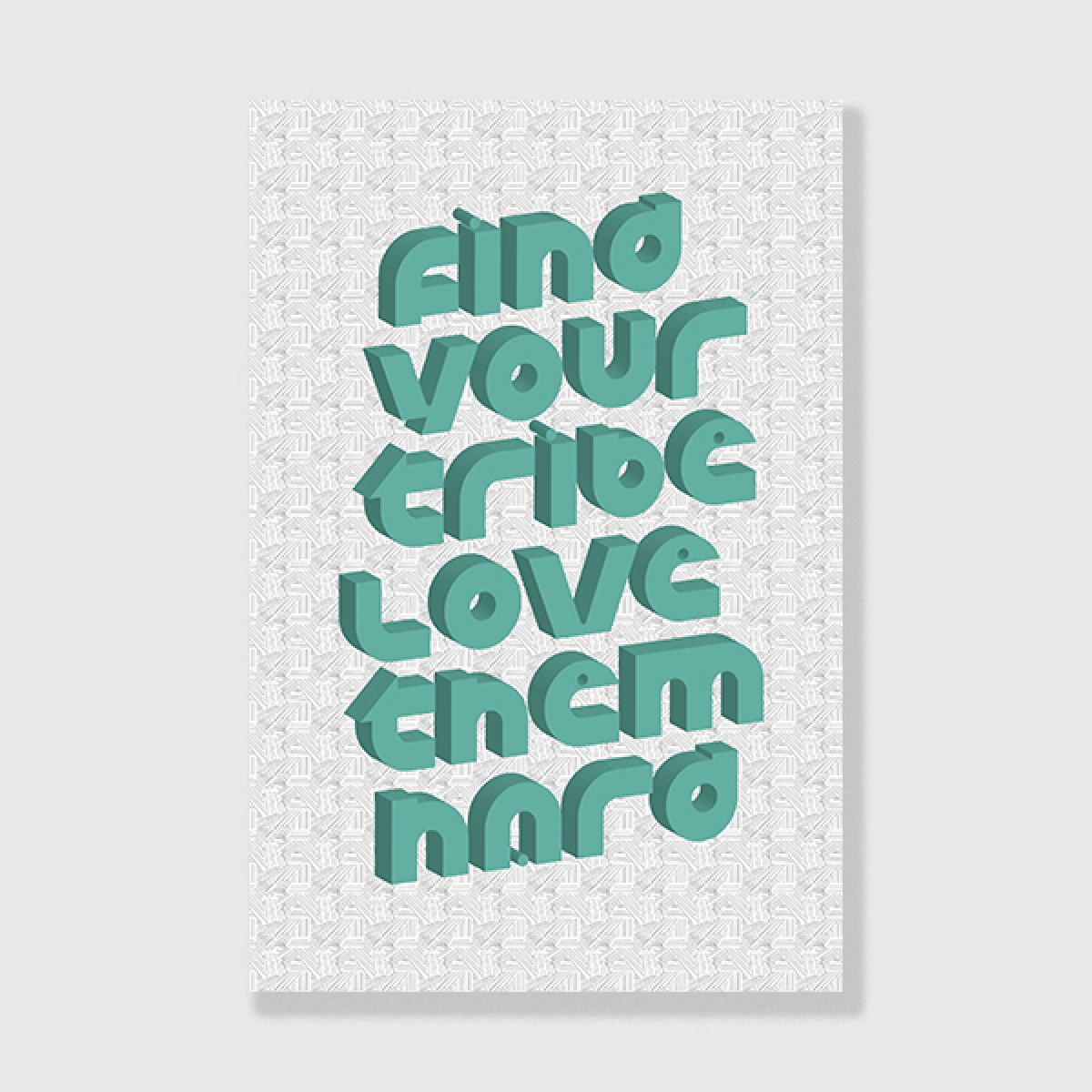 ZEITLOOPS "Find your tribe…", Posterprint 40x60cm