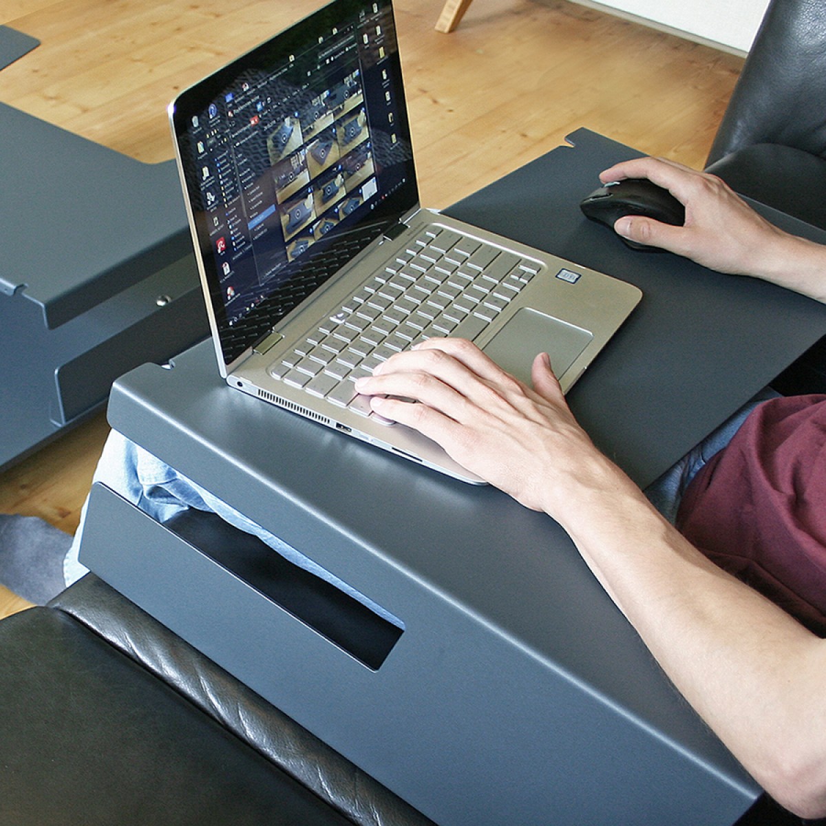 NETTESHEIMDESIGN – ally onetop Couchtisch // Laptoptisch // Tablett // anthrazit