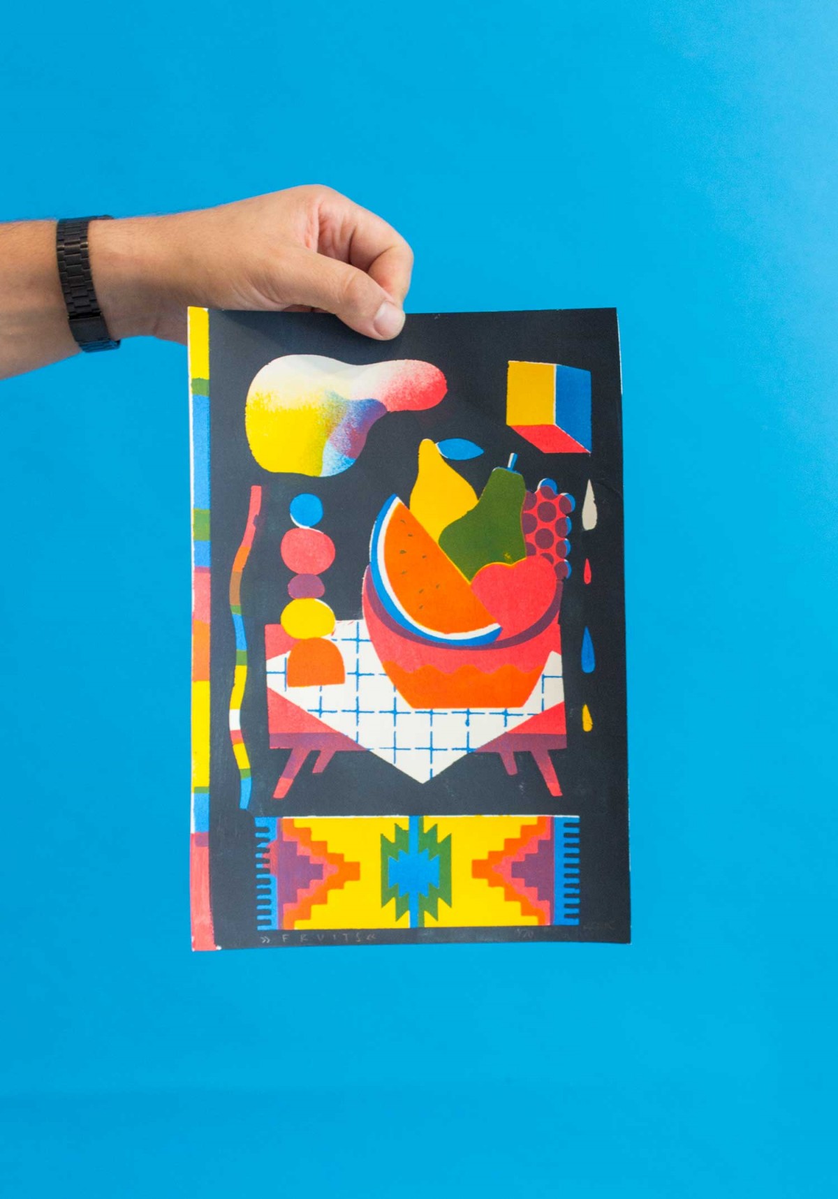 Martin Krusche - Stencilprint »Fruits«