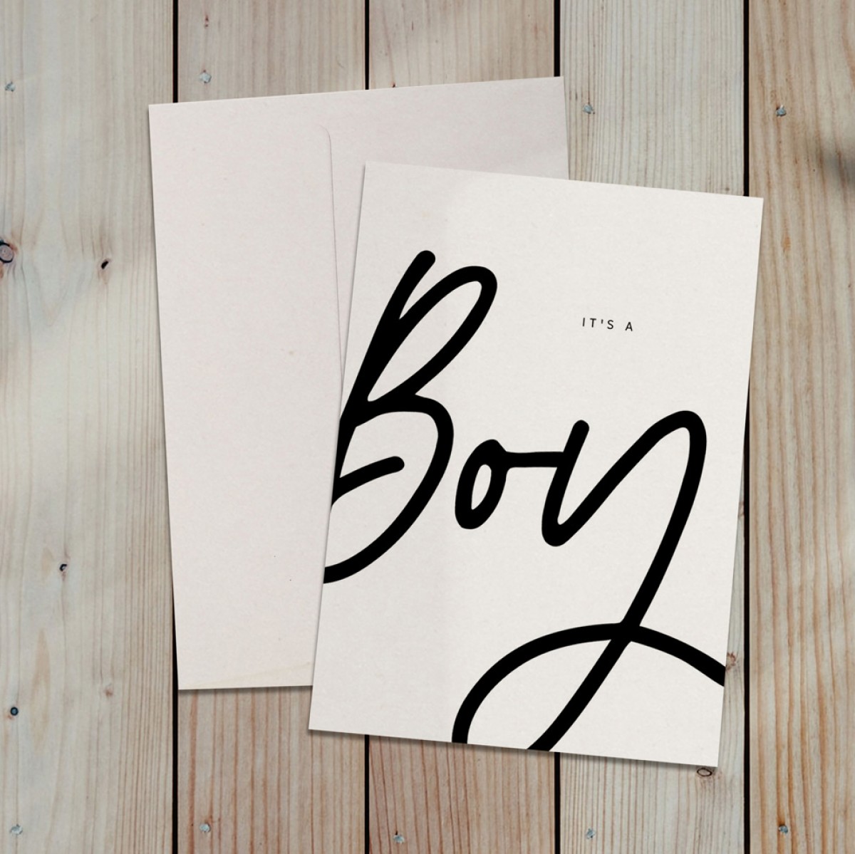 Love is the new black – Grußkarte "Boy"