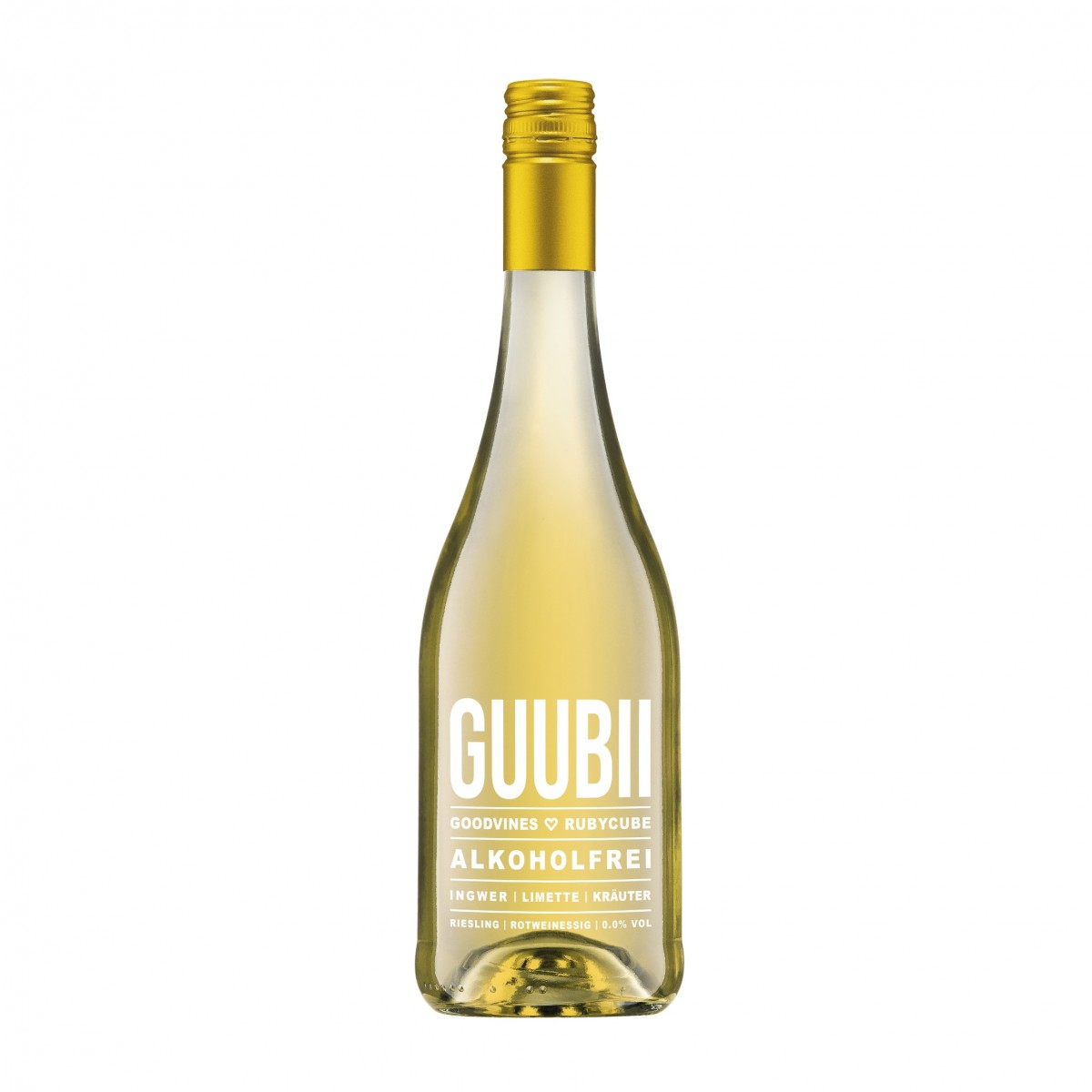 GUUBII Sekt-Aperitif alkoholfrei - Ingwer-Limette - 750ml