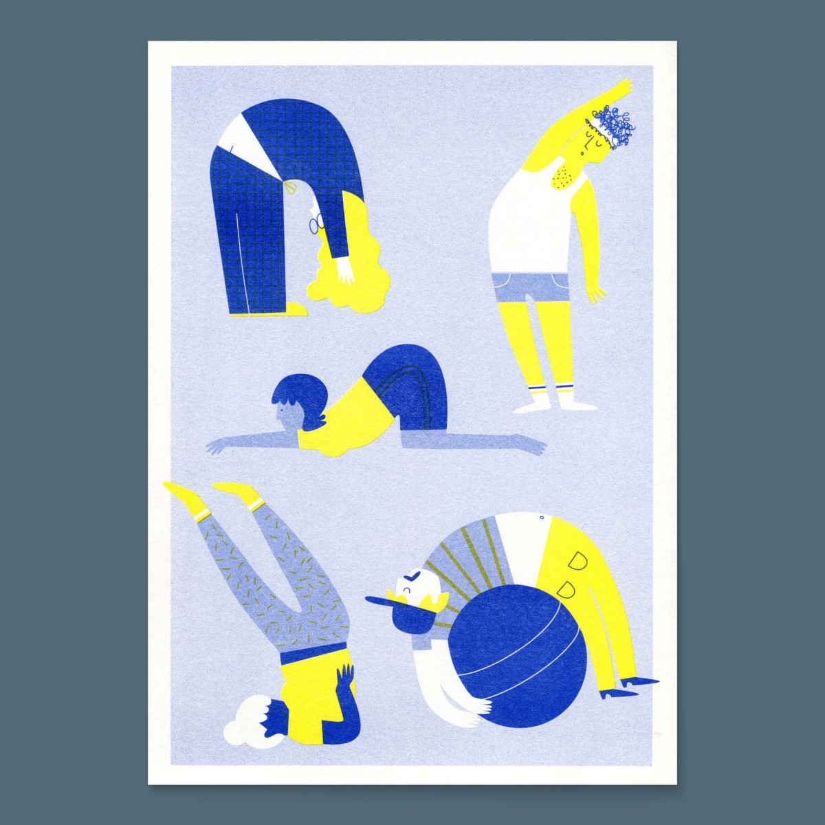 Risodruck »Gymnastik« (DIN A4) / fidu—fine paper goods