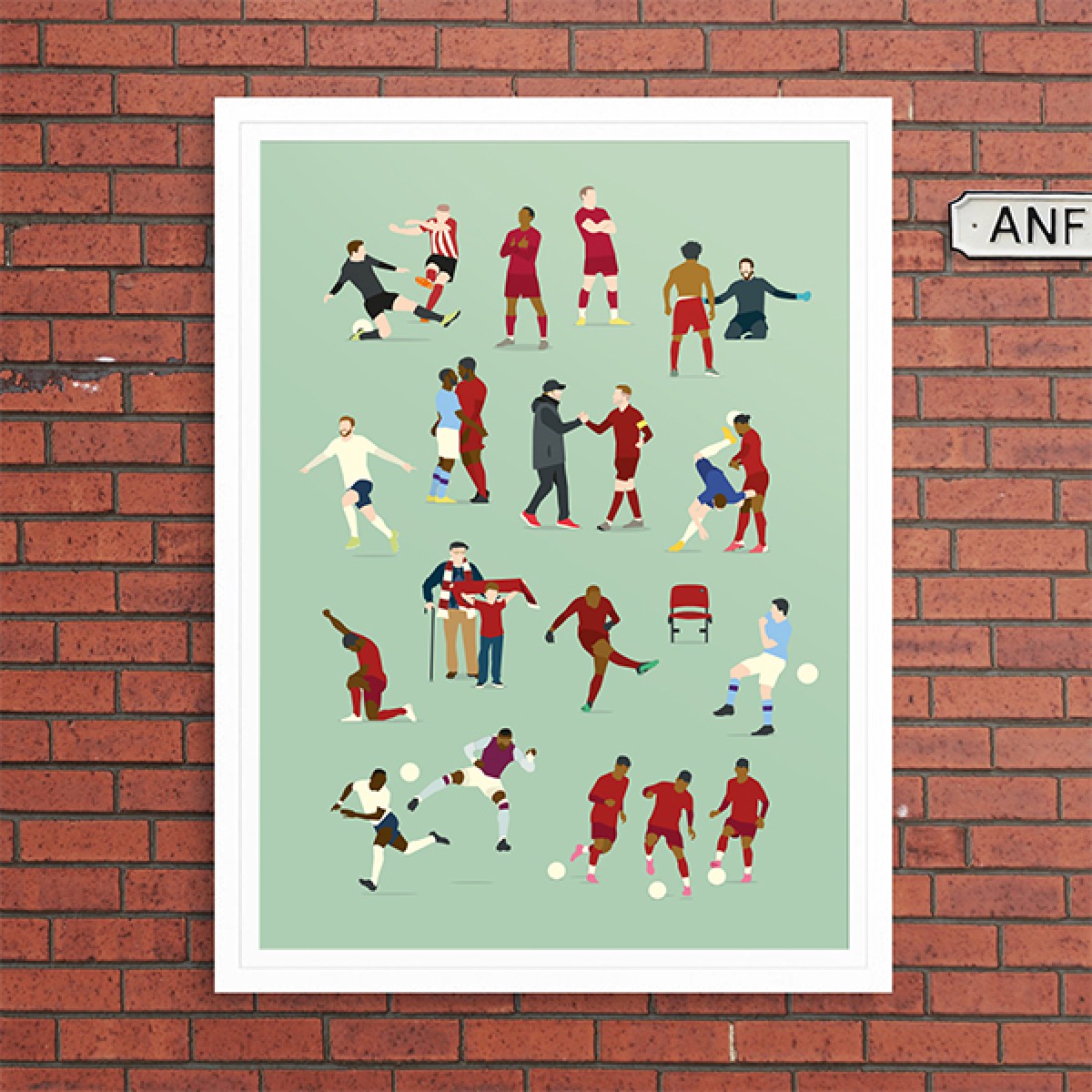 "30 Years" Fußballposter von HANDS OF GOD