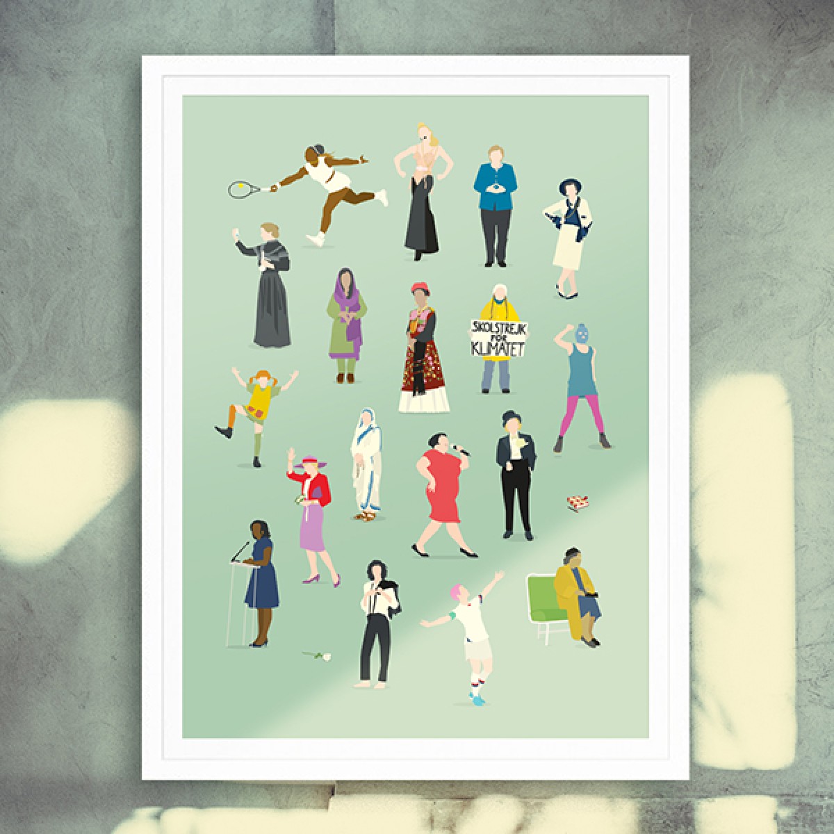 "Female Glory" Premium-Poster von HANDS OF GOD