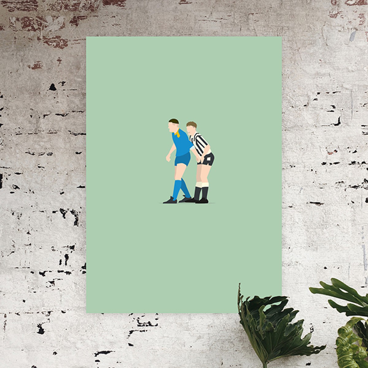 "Vinnie + Gazza" Fußballposter von HANDS OF GOD