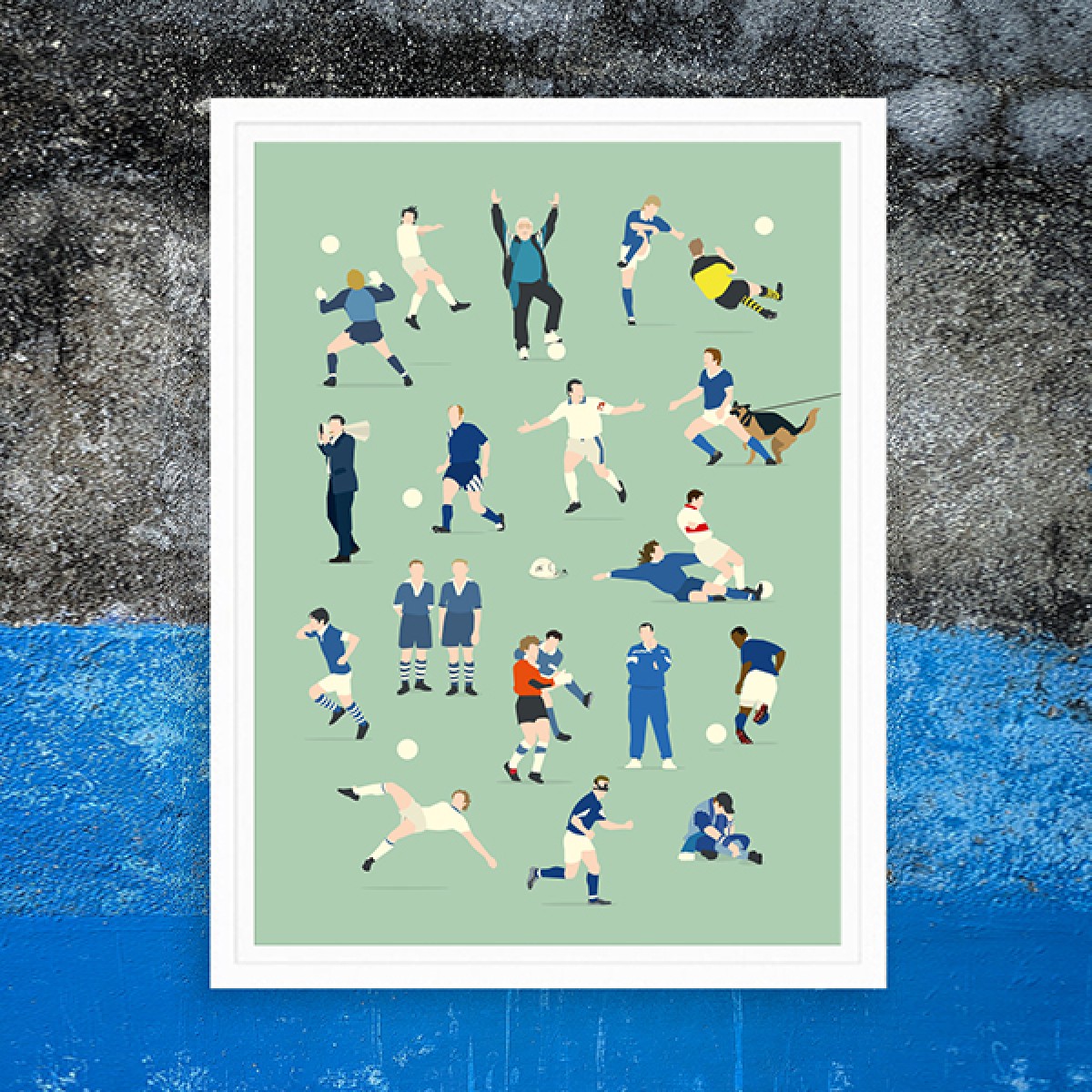 "Knappen Legends" Fußballposter von HANDS OF GOD