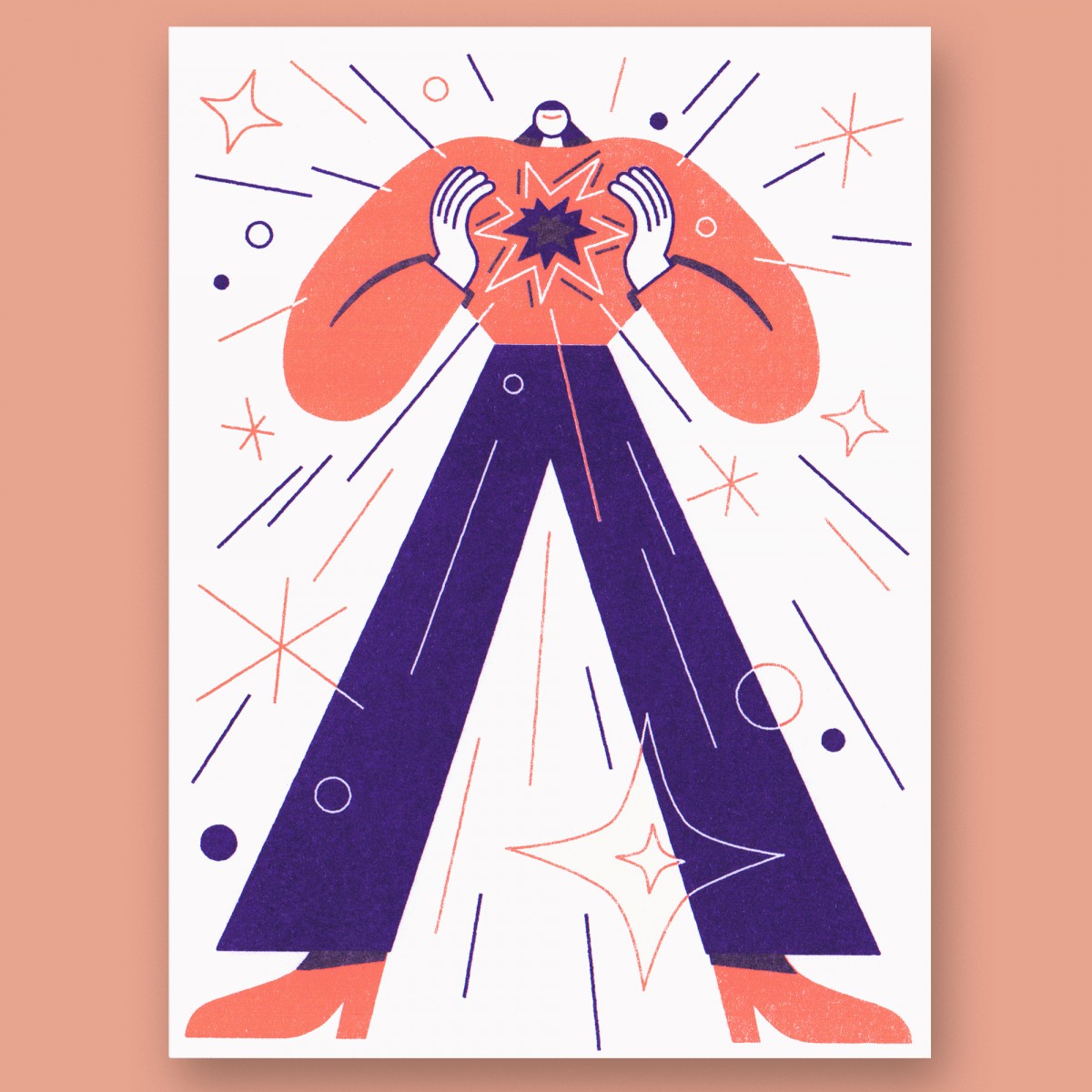 Anne Albert – Sparkle – Riso-Druck (12,7 x 17 cm)