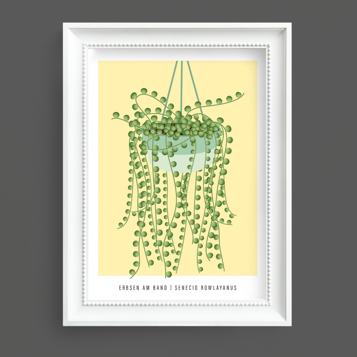 Hey Urban Monkey - A4 Poster - „Erbsen am Band“