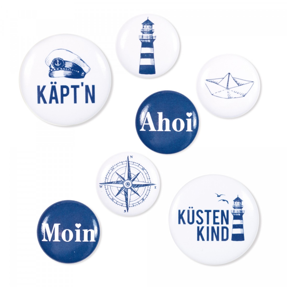 Bow & Hummingbird Maritimes Button-Set