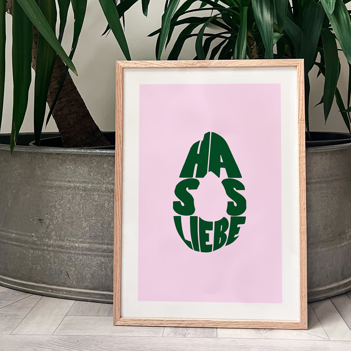 Hass Liebe Avocado | A3 Poster, Plakat | Slow Sunday Studio