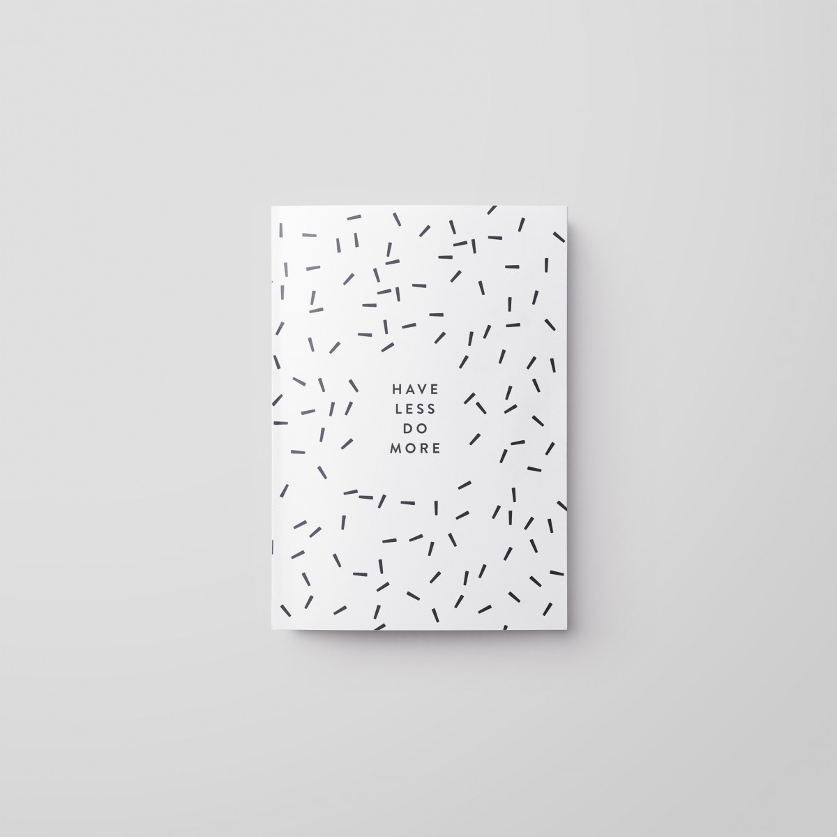 Love is the new black — Notizheft "Have less", Din A5 Format