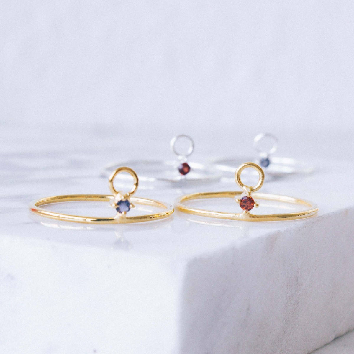 iloveblossom LET HER DANCE RING // IOLITH // gold
