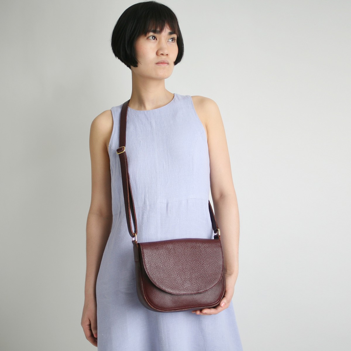 alexbender – Satteltasche Echt-Leder Bordeaux