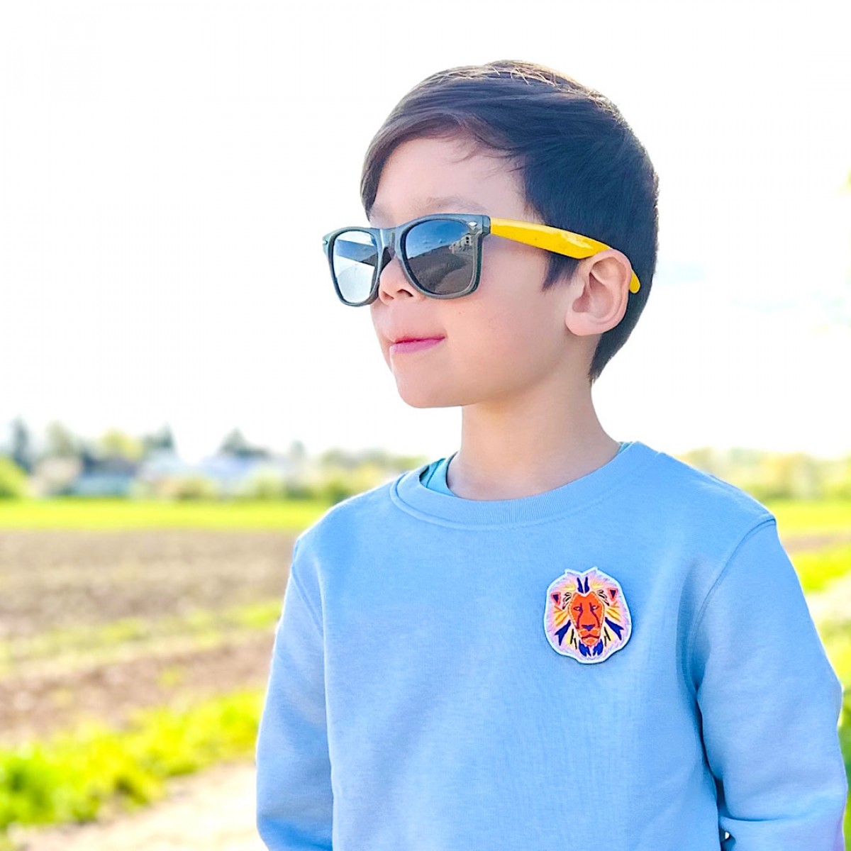 Kids Fun Sweater "Sky Rider 1" mit Zwei Austauschbaren Patches | PHILOSOPHIE