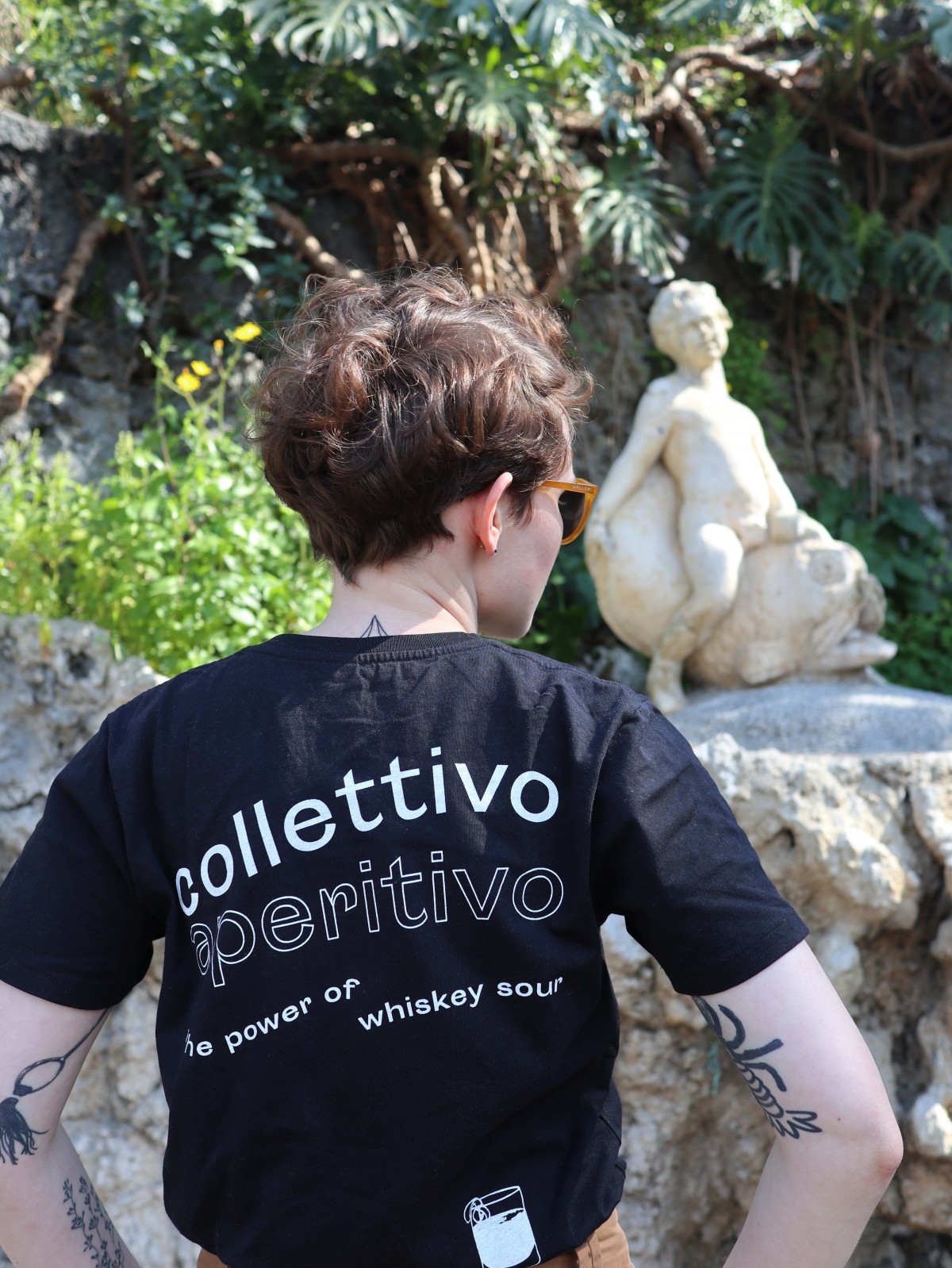 COLLETTIVO APERITIVO | T- SHIRT | SCHWARZ "SPECIAL WISKEY SOUR - EDITION" 
