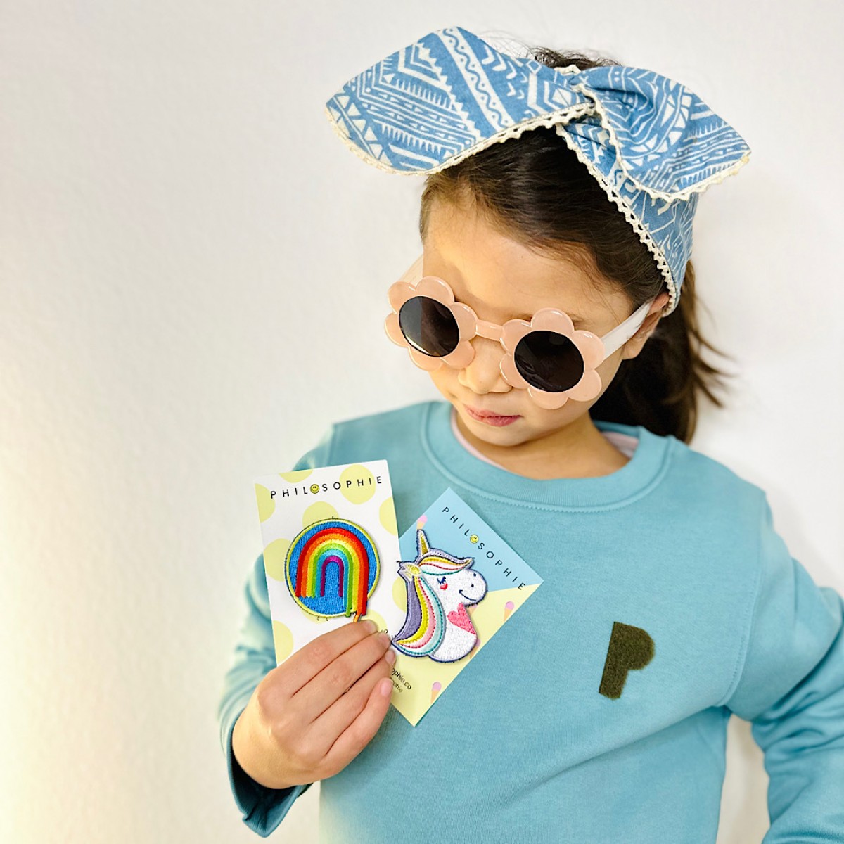 Kids Fun Sweater "Caribbean Splash 2" mit Zwei Austauschbaren Patches | PHILOSOPHIE