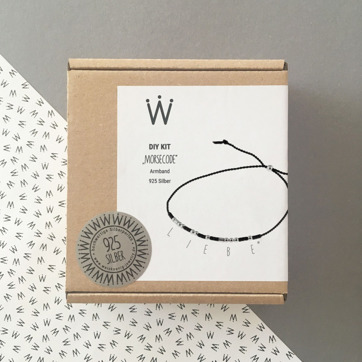 DIY KIT „MORSECODE“ Armband925er Silber – Weiskönig Jewelry