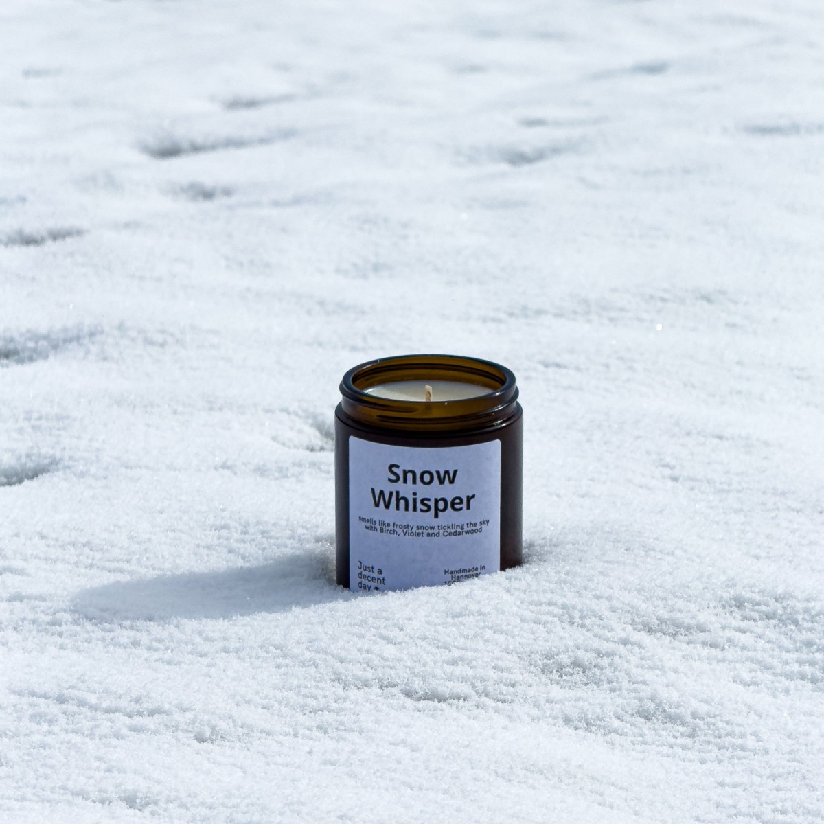 Snow Whisper - Duftkerze - Handmade - Sojawachs - Just a decent day