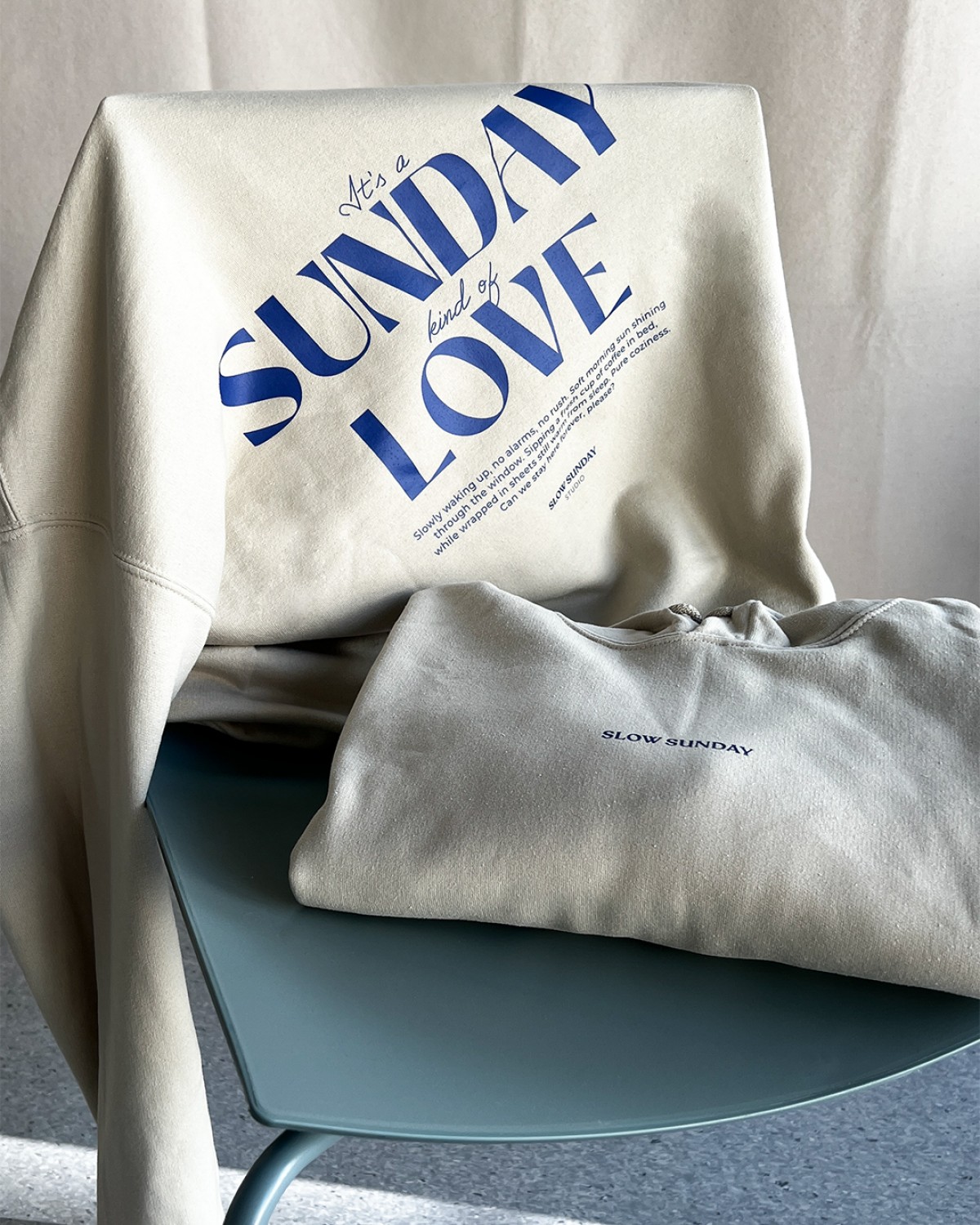 Its a Sunday kind of Love | Slow Sunday Hoodie | Backprint Unisex