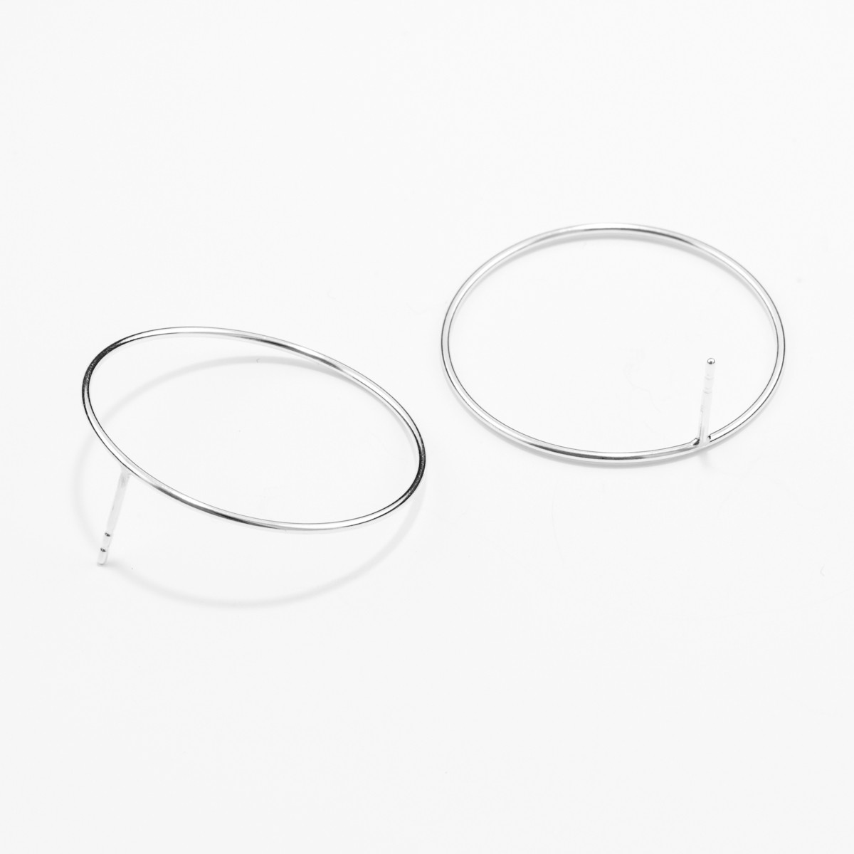 Jonathan Radetz Jewellery ,Stecker SPIRAL 30mm, Silber 925