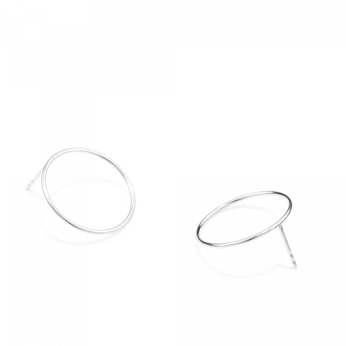 Jonathan Radetz Jewellery, Stecker SPIRAL 20, Silber 925, Sterlingsilber, Durchmesser 20 mm, Handmade in Germany