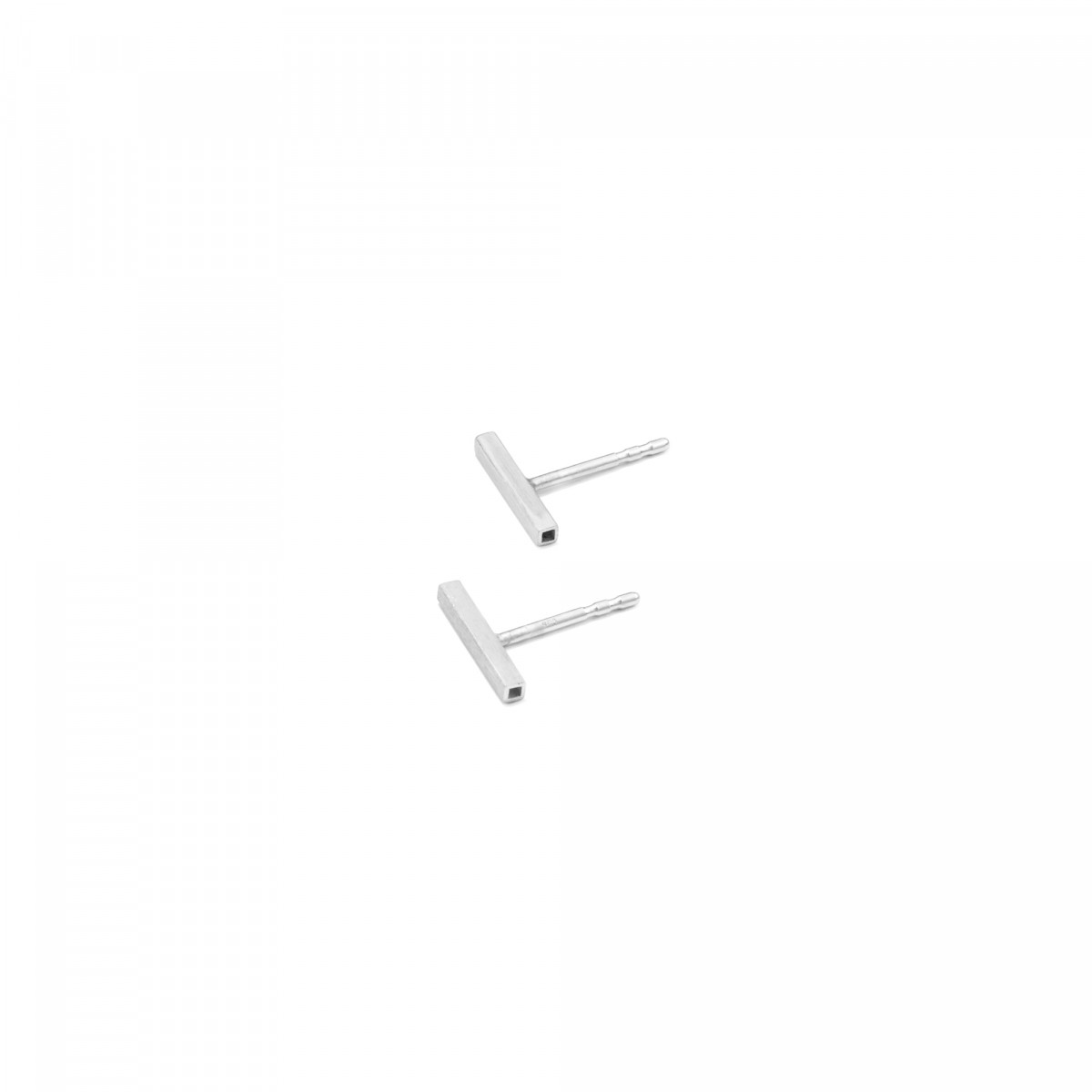 Jonathan Radetz Jewellery, Stecker fineSQUARE, Silber 925, Handmade in Germany