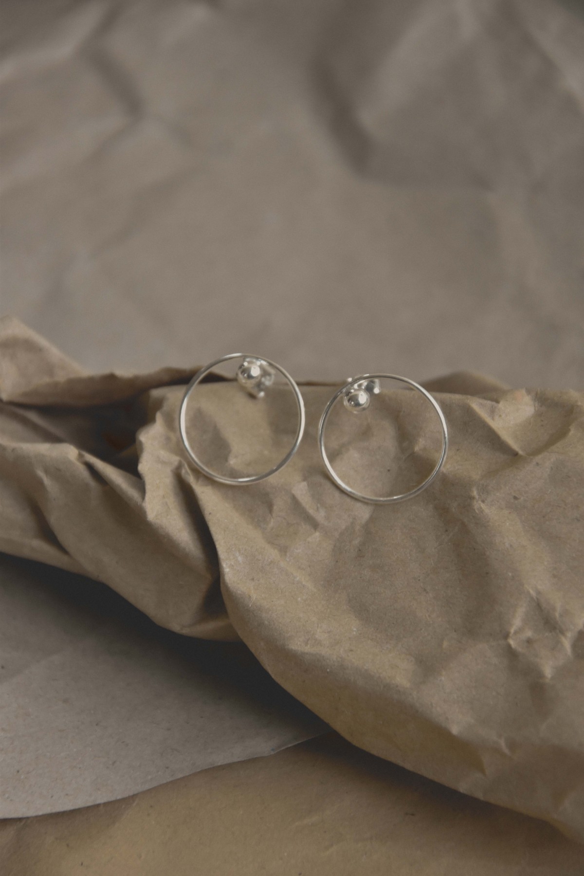 Jonathan Radetz Jewellery,  Stecker EFFECT 20, Silber 925, Sterlingsilber, Durchmesser 20, Handmade in Germany