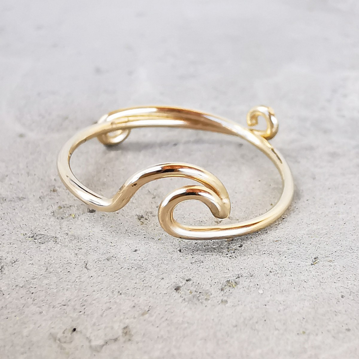 Wellenring, größenverstellbar - in Sterling Silber und (Rosé) Gold Filled - KIZZU Schmuck