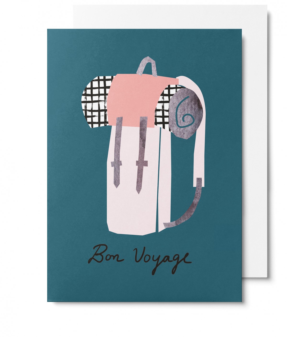 UNTER PINIEN Bon Voyage - Klappkarte mit Umschlag