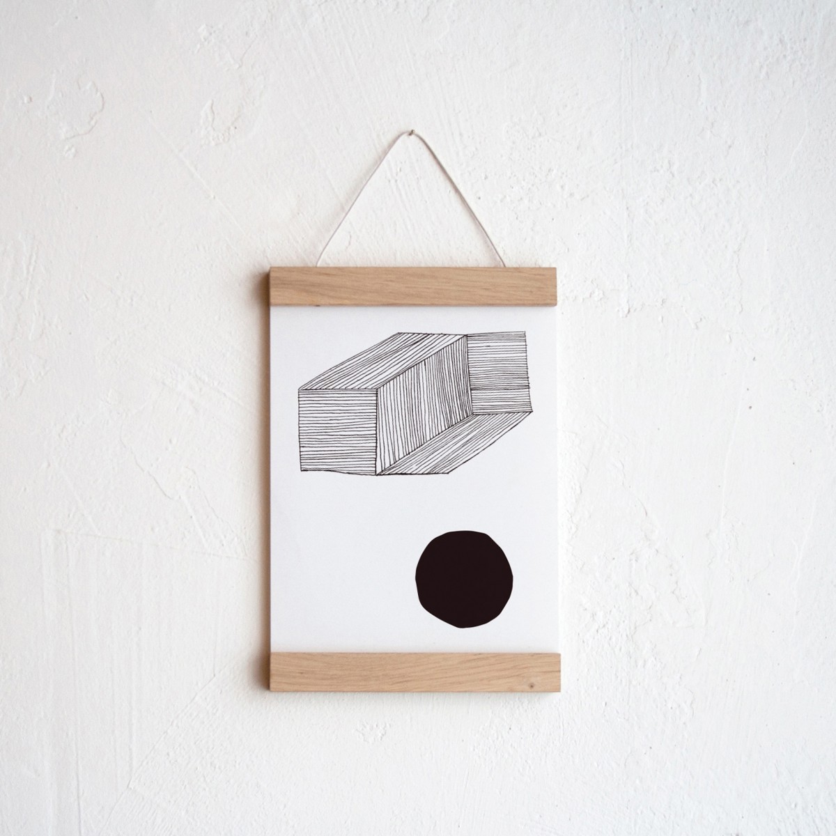 Der Purist / Poster + Posterleiste Eiche A5