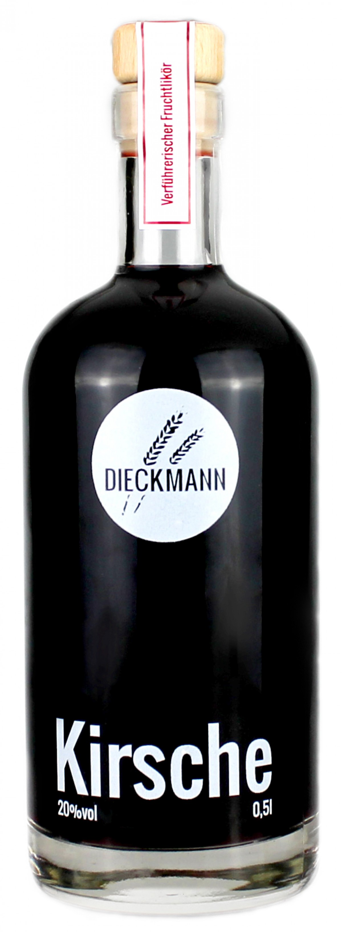 Weizenbrennerei & Likörmanufaktur Dieckmann Kirsche - Fruchtlikör LIKÖR 20%vol., 0,5l