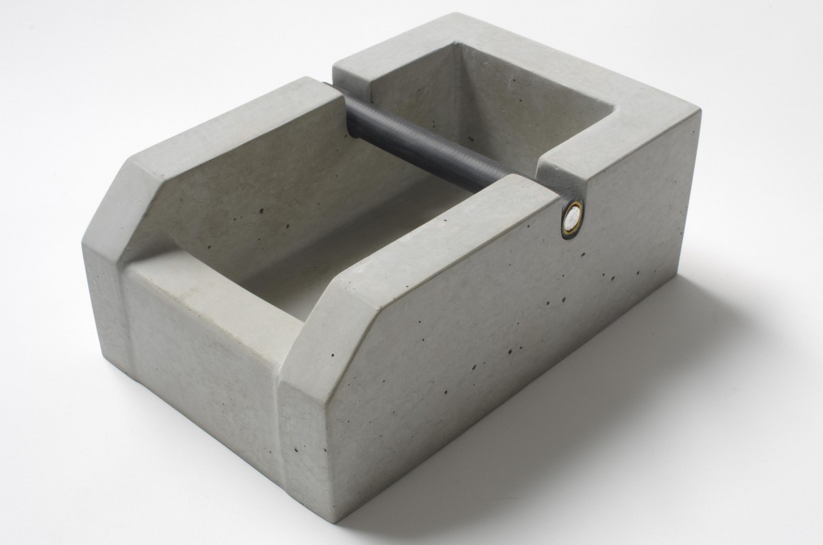 rohes wohnen Espresso Knockbox aus Beton, Abschlagkasten aus Beton