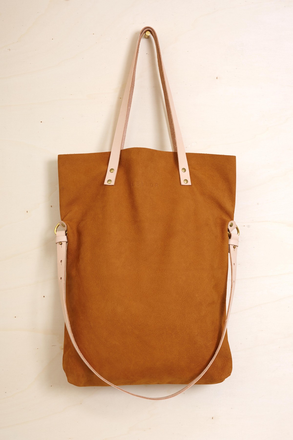 LELLOR M Crossbody - Cognac (mit Reißverschluss)
