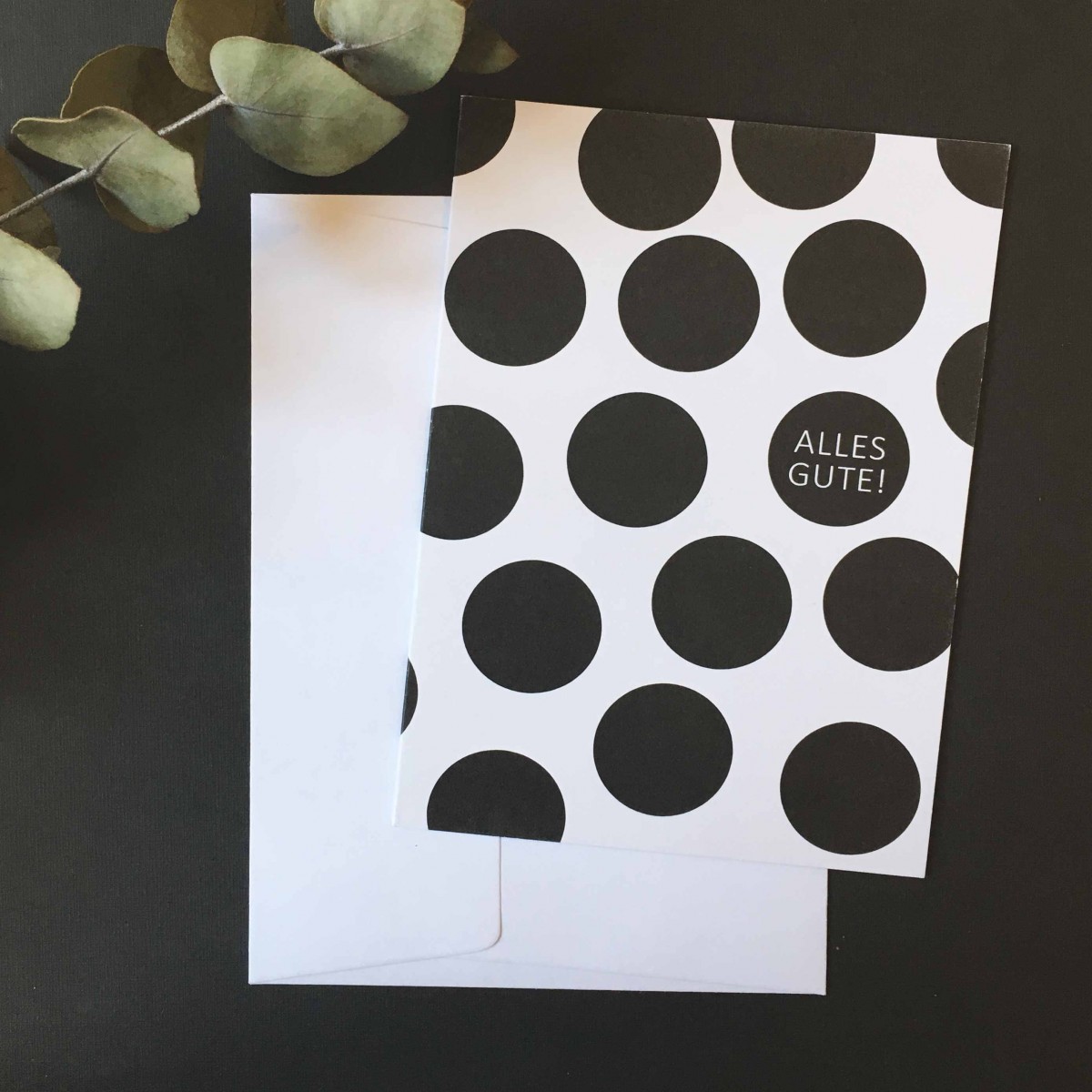 Love is the new black – Grußkarte "Alles Gute"